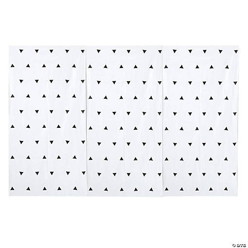 Black &amp; White Triangle Backdrop - 3 Pc.