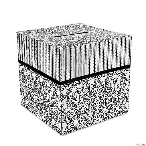 Black &amp; White Wedding Card Box