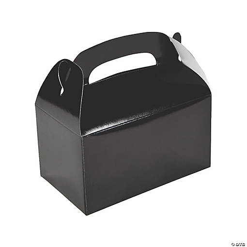 Black Favor Boxes - 12 Pc.