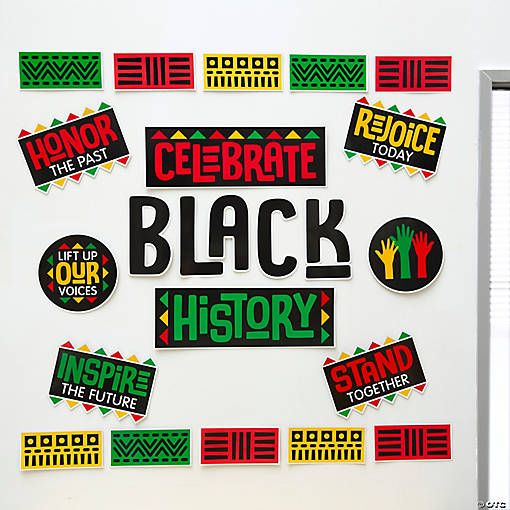Black History Classroom Wall Statement Piece - 23 Pc.