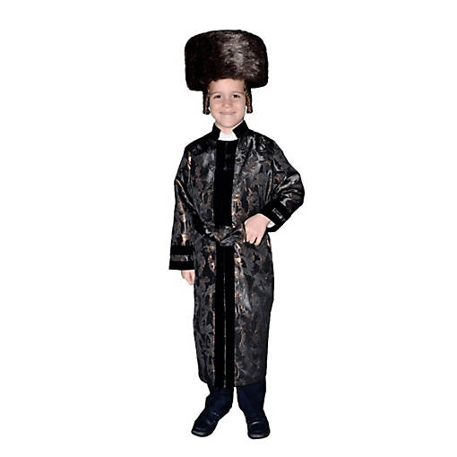 Black Rabbi Coat - Kids S