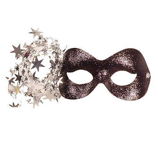 Black/silver Starlight Mask Costume Accessory