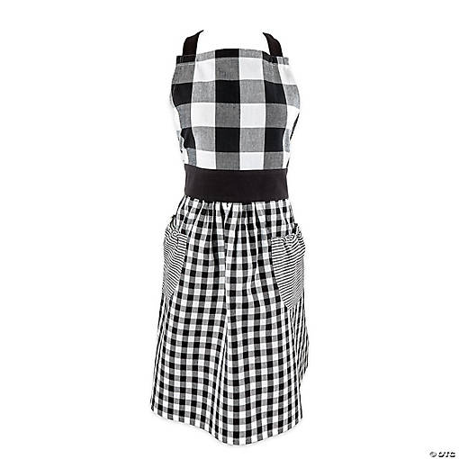 Black/White Gingham Apron