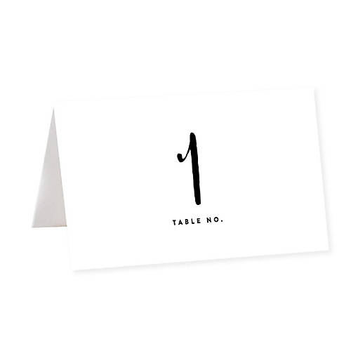 Black White Table Numbers 1-20 Tent