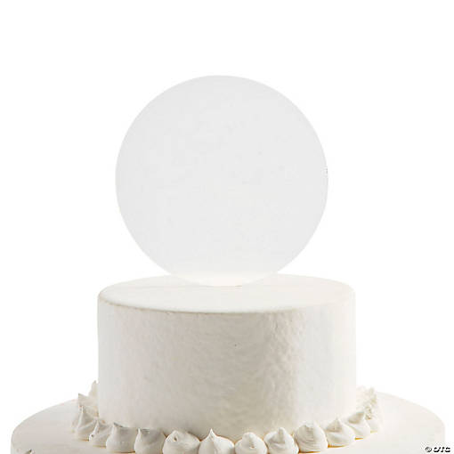 Blank DIY Clear Cake Topper