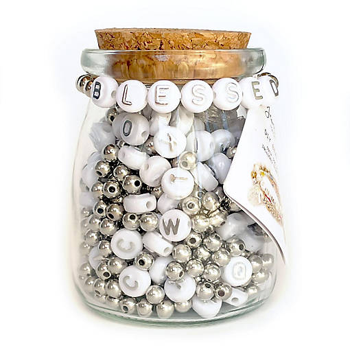 BLESSED Metallic Jar DIY Bead Kit