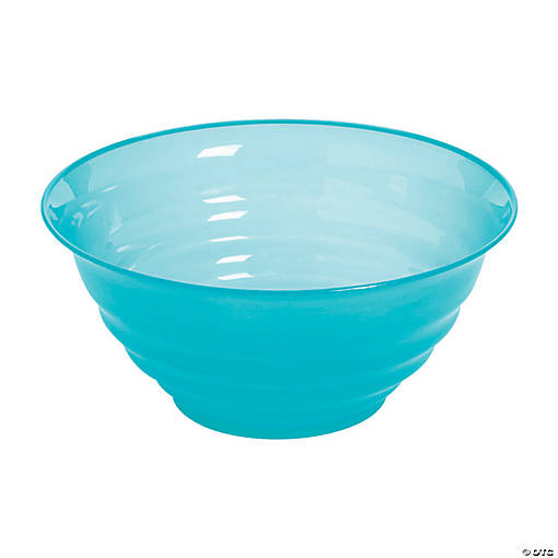 Blue Plastic Serving Bowls - 3 Pc.