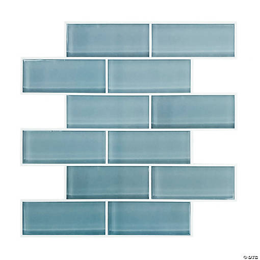 Blue seaglass sticktile