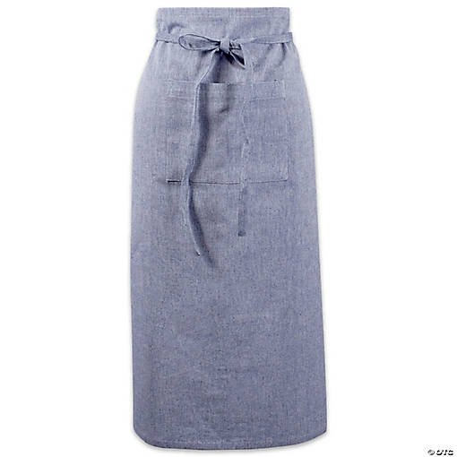 Blue Solid Chambray Bistro Apron