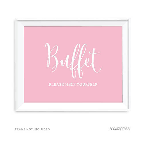 Blush Pink Buffet Sign 8.5x11