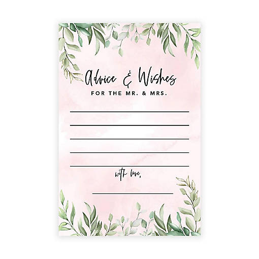 Blush Pink Greenery Advice 4x6IN 56PC