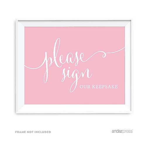 Blush Pink Keepsake Sign 8.5x11