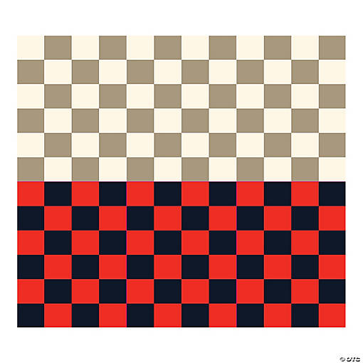 Board Game VBS Design-a-Room Checkerboard Backdrop - 2 Pc.