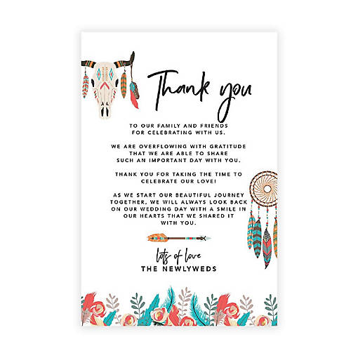 Boho Dream Catcher TY Card 4x6IN 56PC
