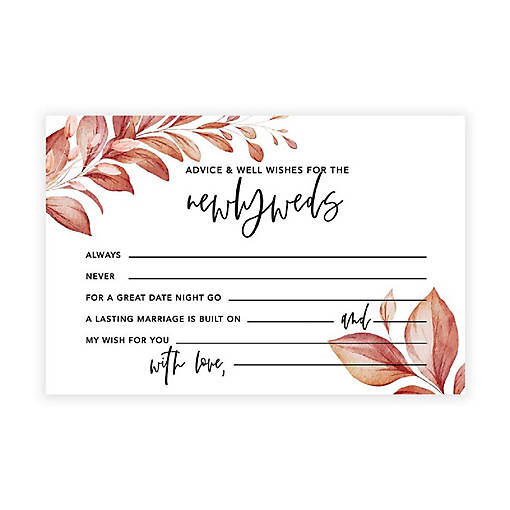 Boho Leaves Advice 4x6IN 56PC