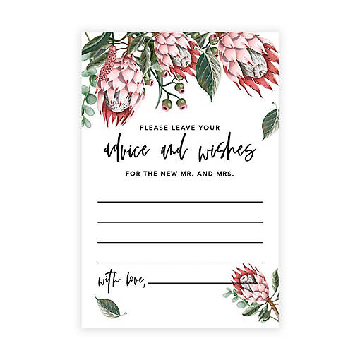 Boho Protea Floral Advice 4x6IN 56PC