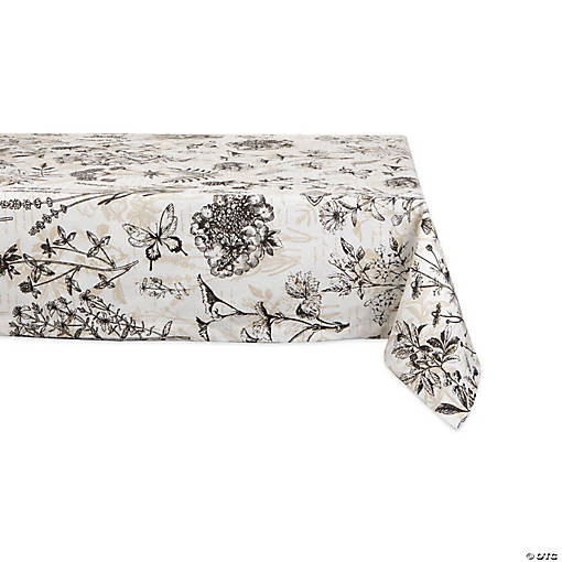 Botanical Print Tablecloth 60X84
