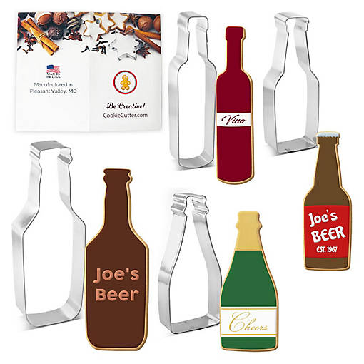 Bottle Cookie Cutter 4 Pc Set HS0464