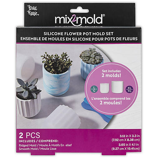 Brea Reese: Mix2Mold Planter Molds Value Set - 2Pc