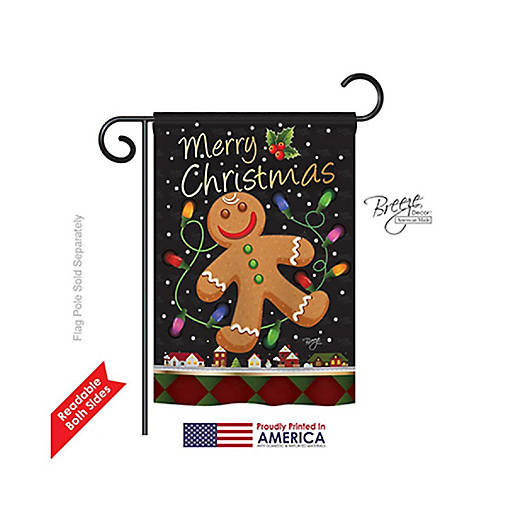 Breeze Decor Christmas Gingerbread 2-Sid