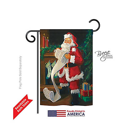 Breeze Decor Christmas Santas List 2-Sid
