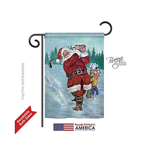 Breeze Decor Christmas Snow Golfing Sant