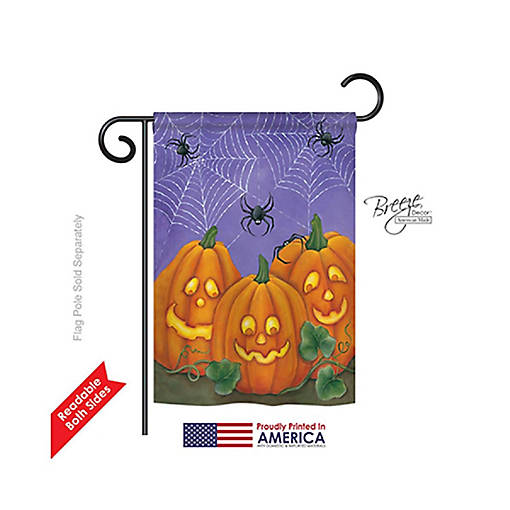 Breeze Decor Halloween 3 Pumpkins 2-Side
