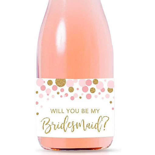 Bridesmaid Proposal Pink Confetti
