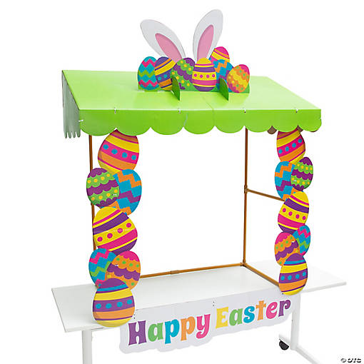 Bright Easter Tabletop Hut with Frame - 6 Pc. for Festive Decor