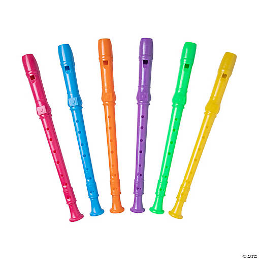 Bright Glitter Recorders - 12 Pc.