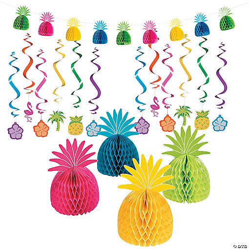 Bright Luau Decorating Kit - 17 Pc.