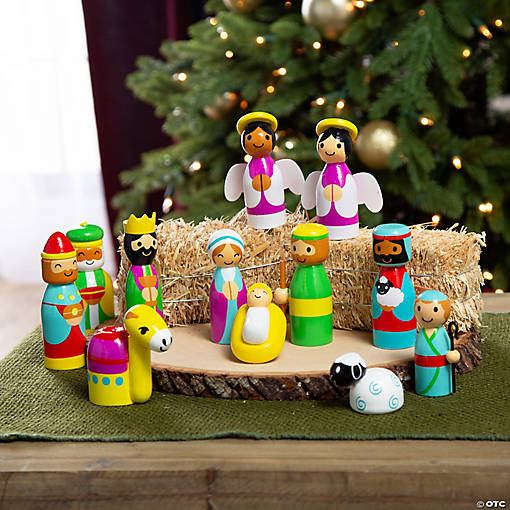 Bright Nativity Tabletop Set - 12 Pc.