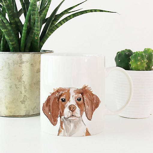 Brittany Spaniel Up Close Ceramic Mug