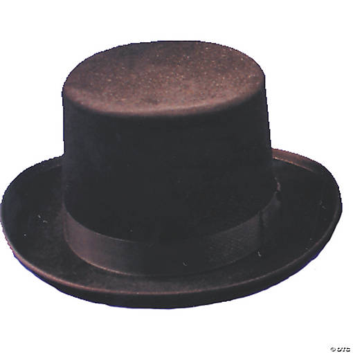 Brown Felt Top Hat - Large