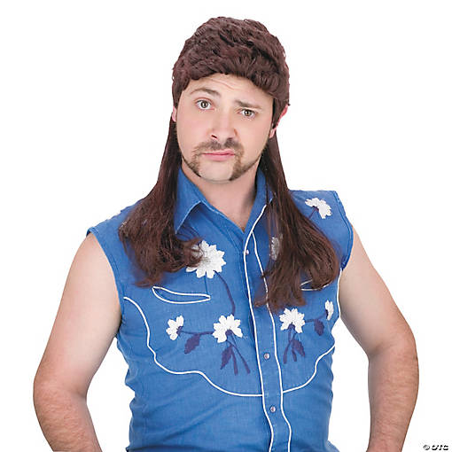 Brown Mullet Super Wig