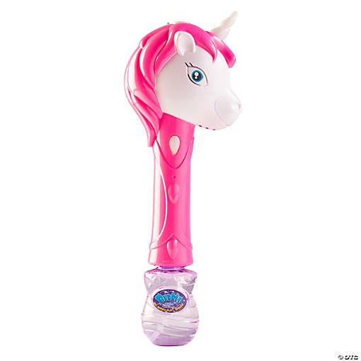 Bubble On! Plastic LED Unicorn Bubble Wands - 6 Pc.