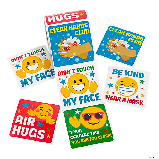 Bulk 100 Pc. I Practiced Social Distancing Stickers