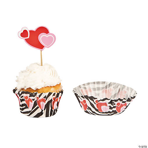 Bulk  100 Pc. Wild For You Baking Cups with Picks