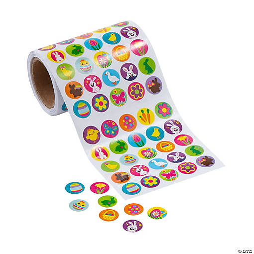 Bulk 1000 Pc. Mini Easter Sticker Roll