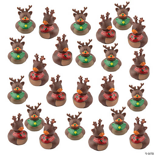 Bulk 117 Pc. Reindeer Rubber Ducks