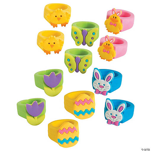 Bulk 144 Pc. Easter Rings