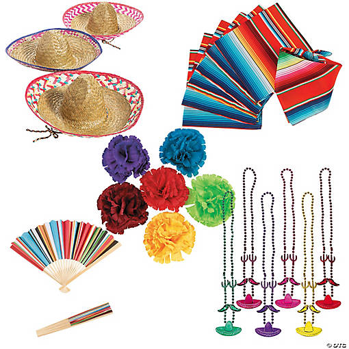 Bulk  144 Pc. Fiesta Accessory Wearables Kit