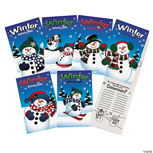 Bulk 144 Pc. Fun Winter Activity Pads
