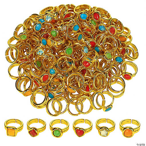 Bulk 144 Pc. Gem Rings