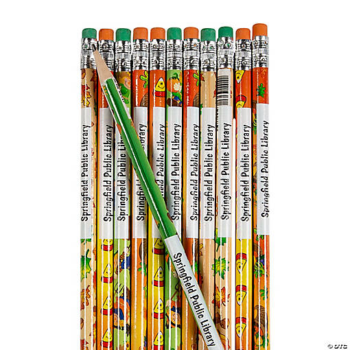 Bulk 144 Pc. Personalized Fall Pencil Assortment