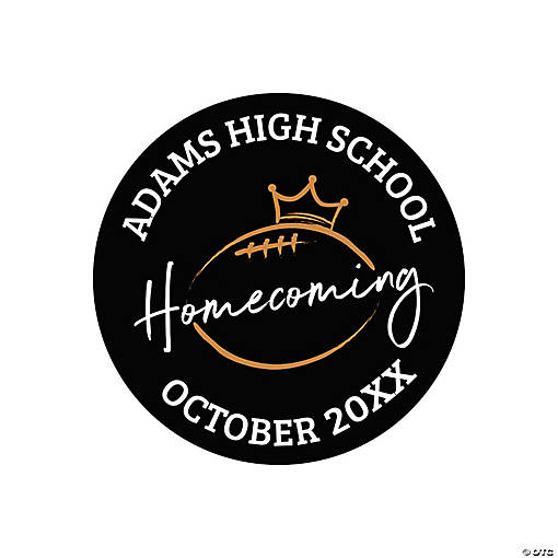 Bulk 144 Pc. Personalized Homecoming Stickers