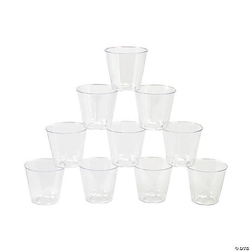 Bulk  150 Ct. Clear Plastic Mini Shot Glasses