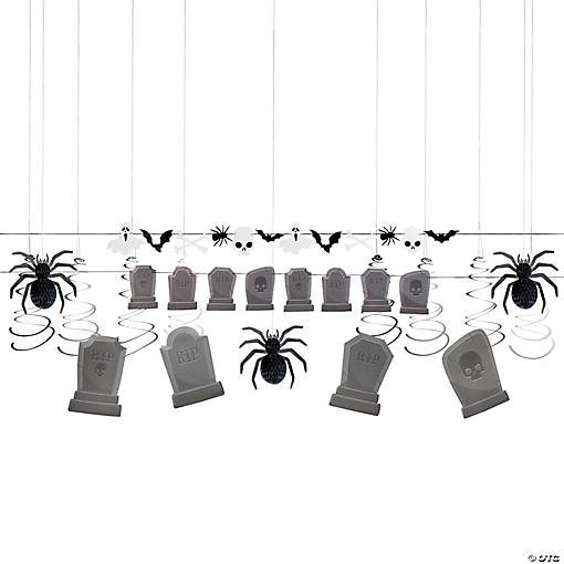 Bulk 17 Pc. Halloween Party Graveyard Decorating Kit