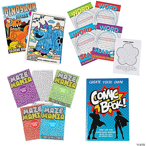 Bulk 192 Pc. Activity Book Assortment