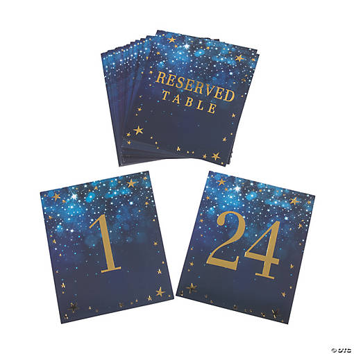 Bulk 24 Pc. Constellation Table Numbers 1 - 24